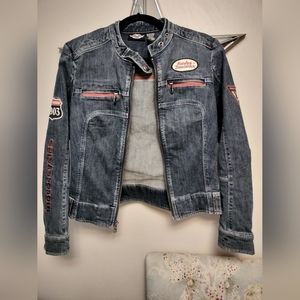 Harley Davidson Women's M Vintage Jean Jacket